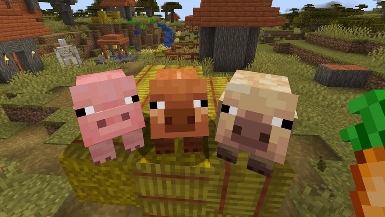 Minecraft agrega nuevos cerdos, hojas y flores para probar